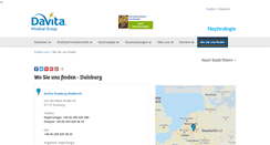 Desktop Screenshot of dialyse-duisburg.de